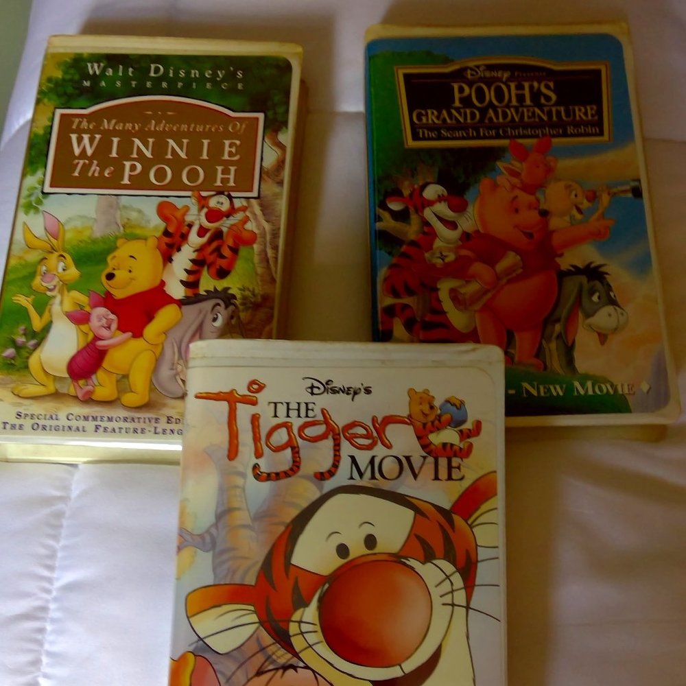 Winnie the Pooh and Tigger VHS movies